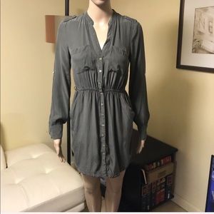 Yellow is Gold olive silk dress